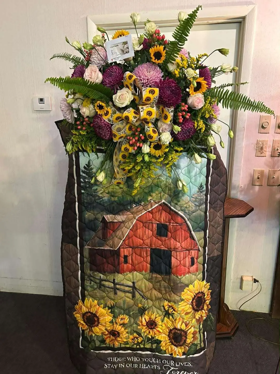 Throw with Flowers Throw with Flowers