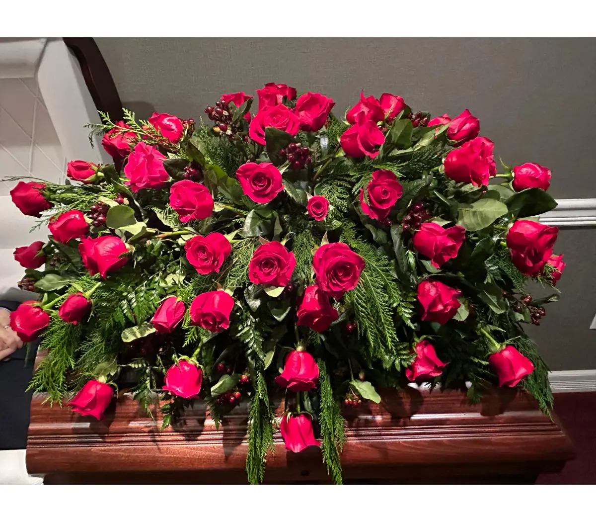 Rose Casket Spray Rose Casket Spray