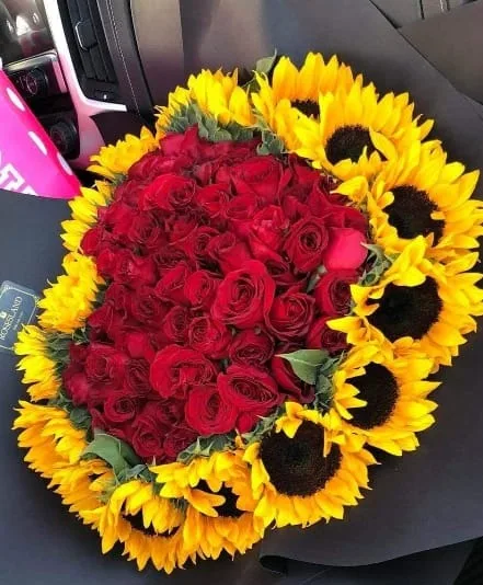 SUNFLOWERS AND ROSES SUNFLOWERS AND ROSES