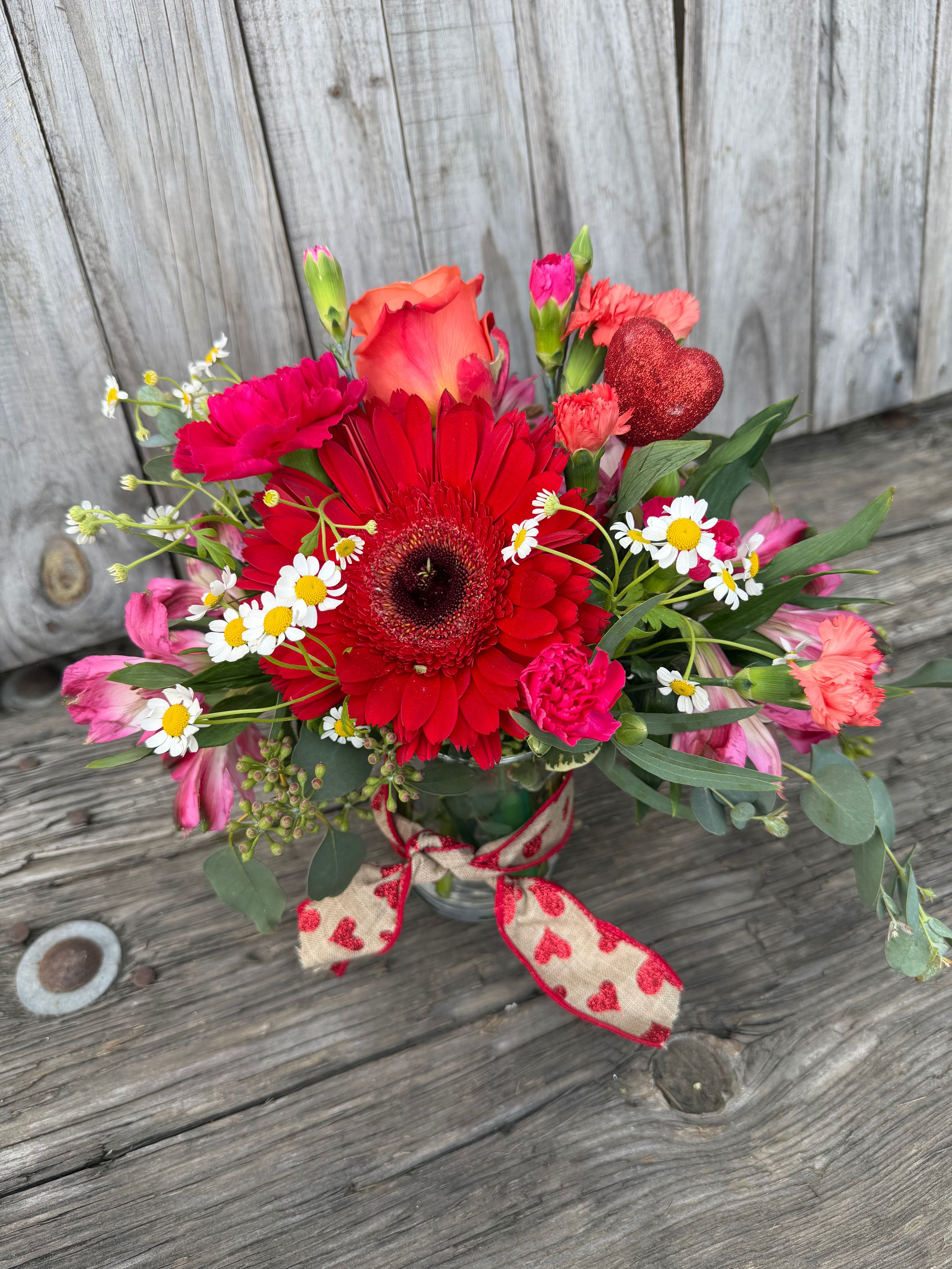 Bright valentines flowers