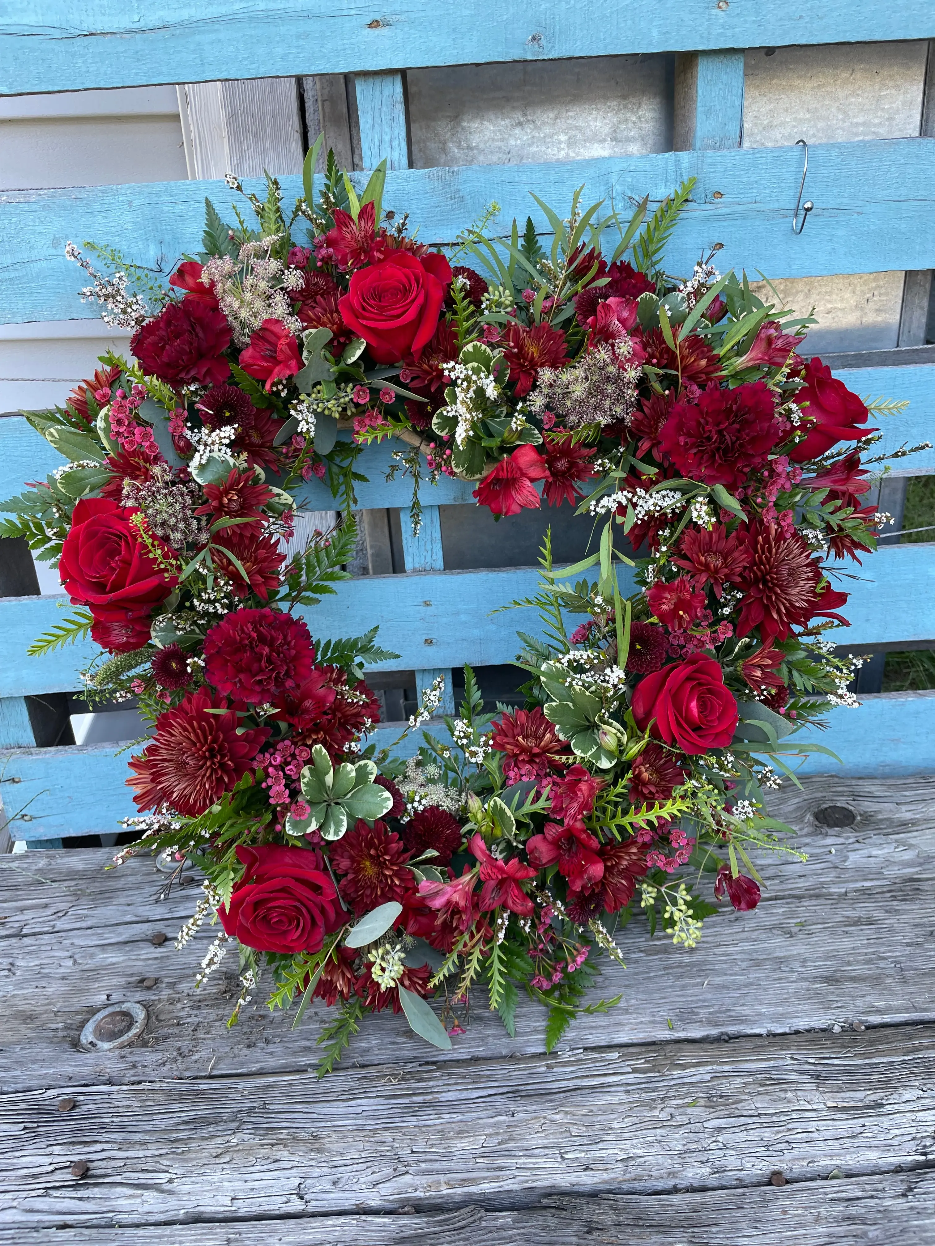 Red Heart Wreath Red Heart Wreath