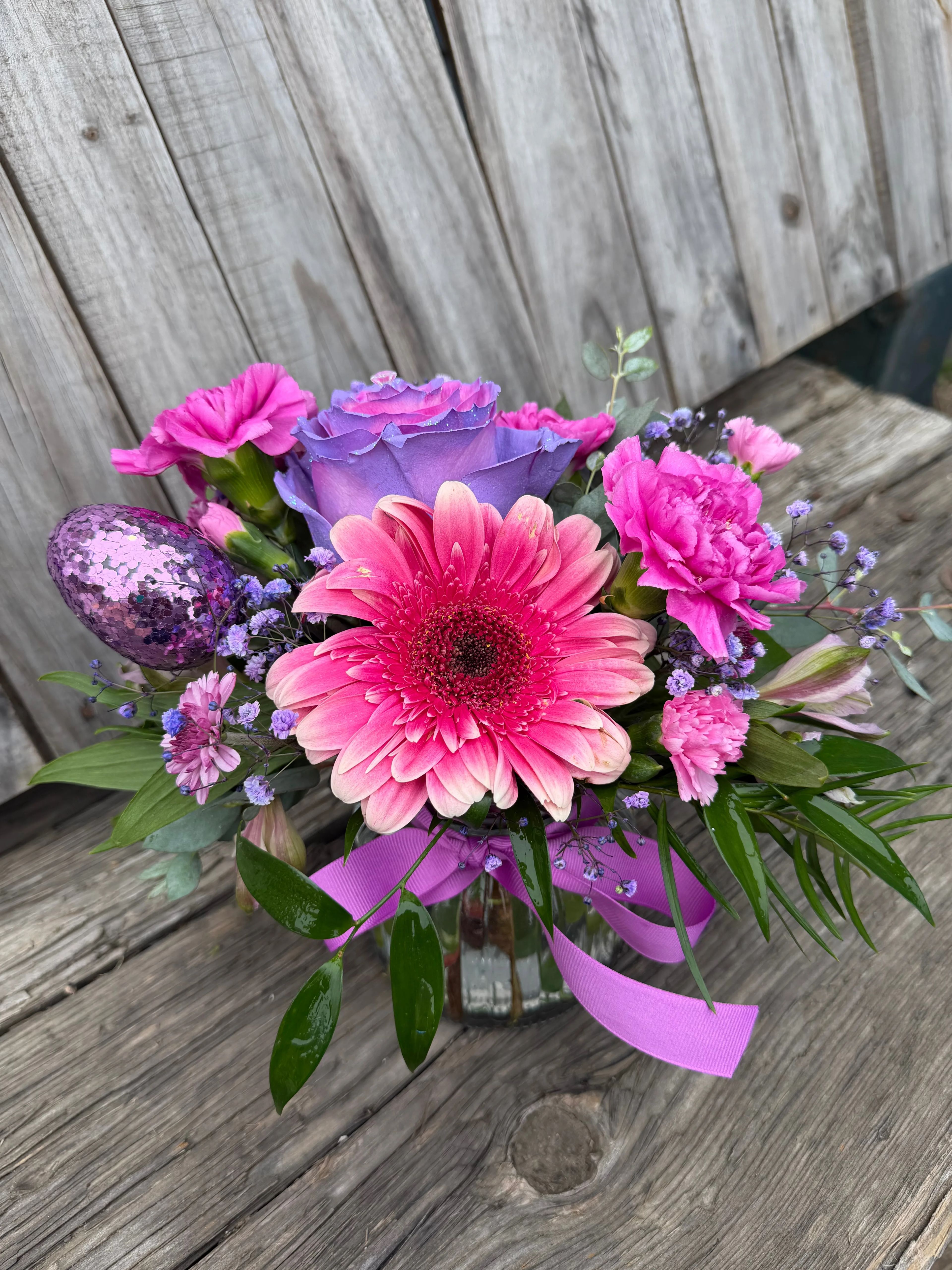 Lavender Easter flowers