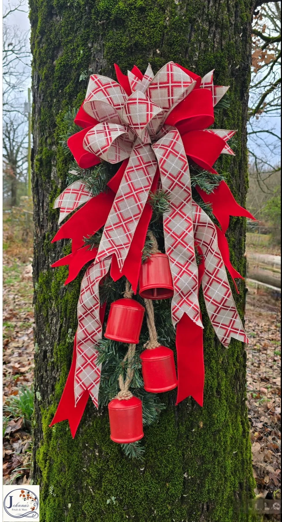 Rustic Bells Silk Door Swag Rustic Bells Silk Door Swag