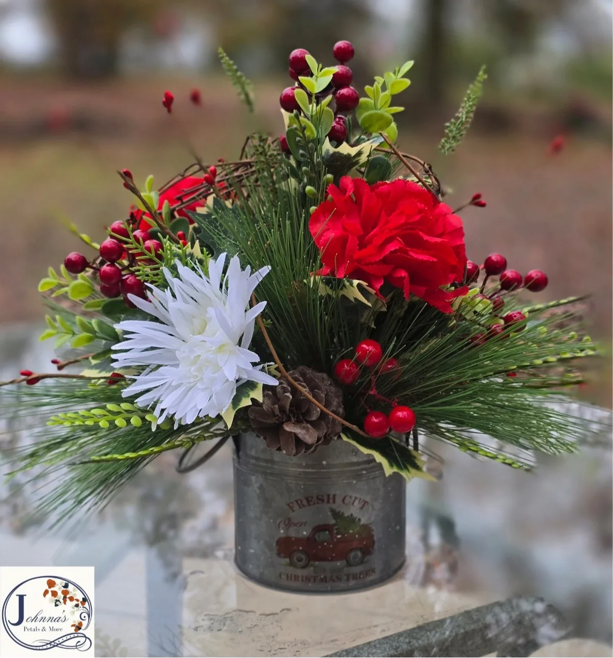 Silk Cut Christmas Arrangement Silk Cut Christmas Arrangement