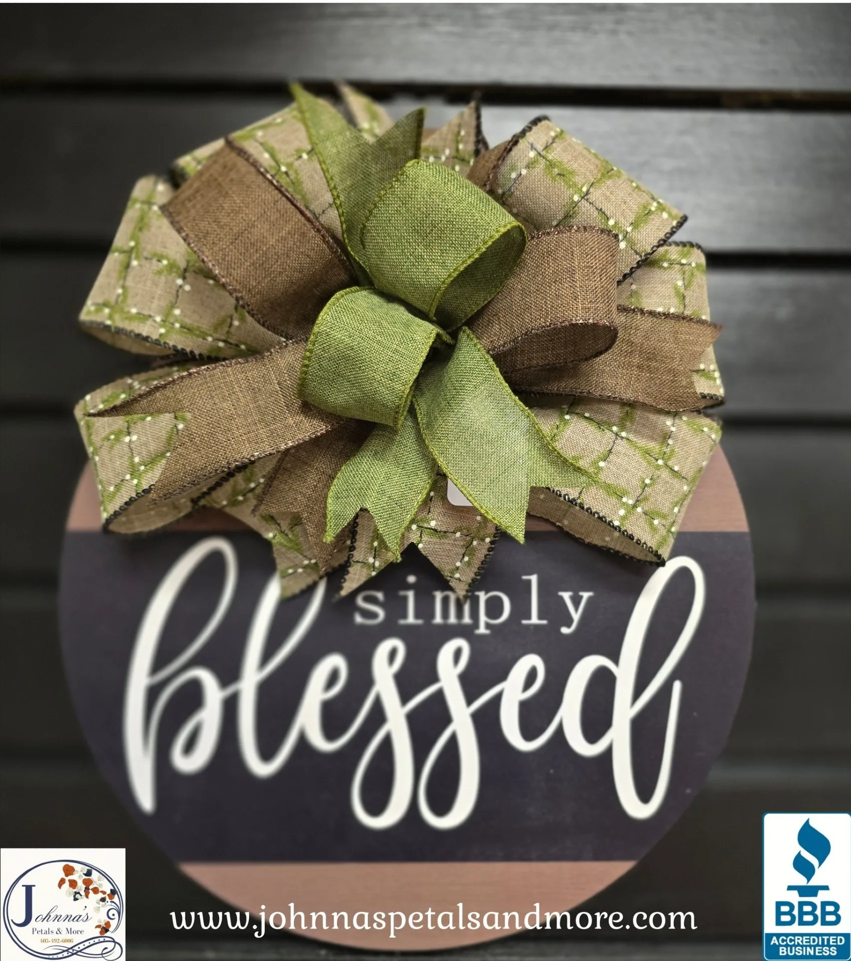 Simply Blessed Door Hanger Simply Blessed Door Hanger