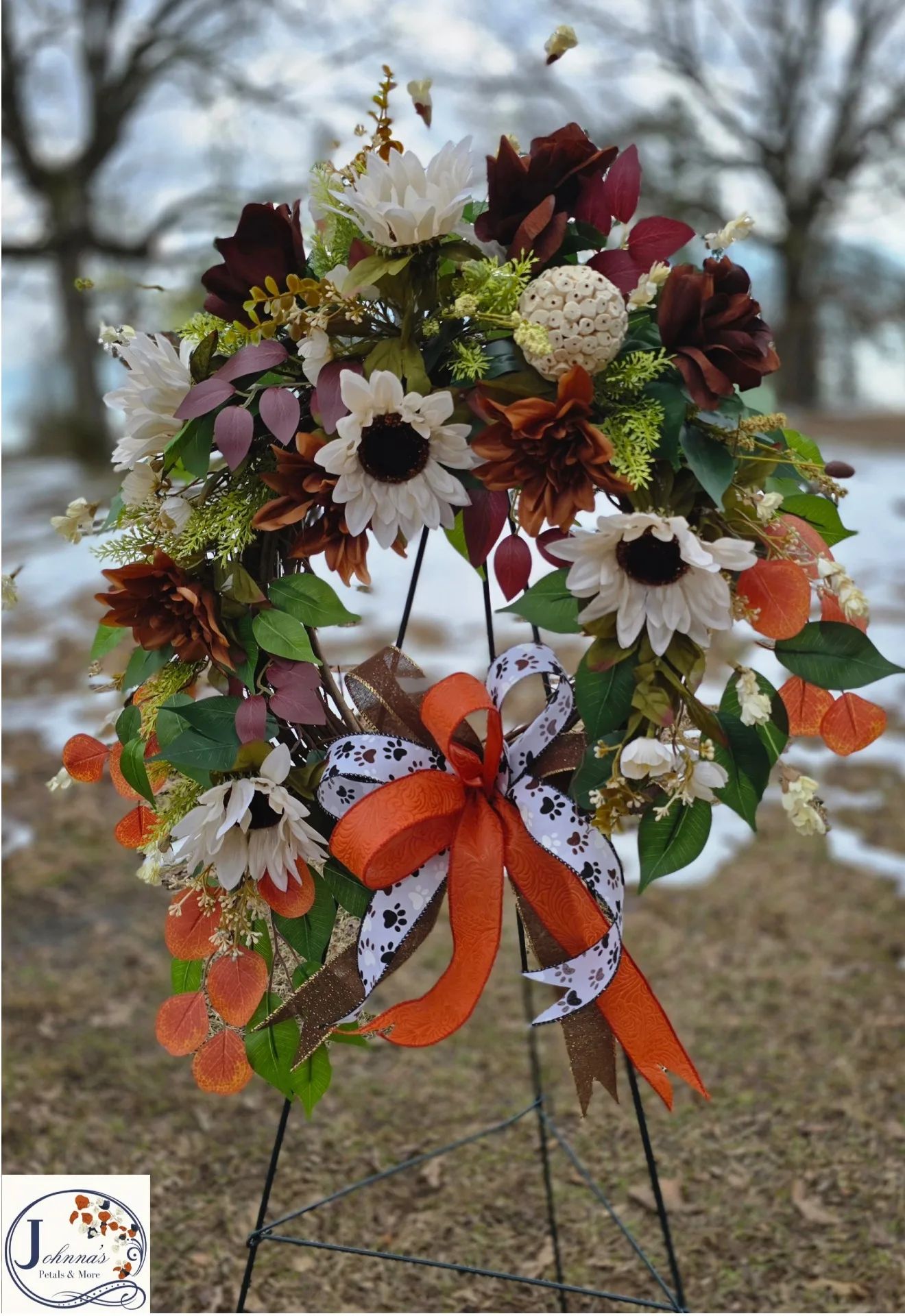 Rustic Grapevine Wreath Silk Arrangement