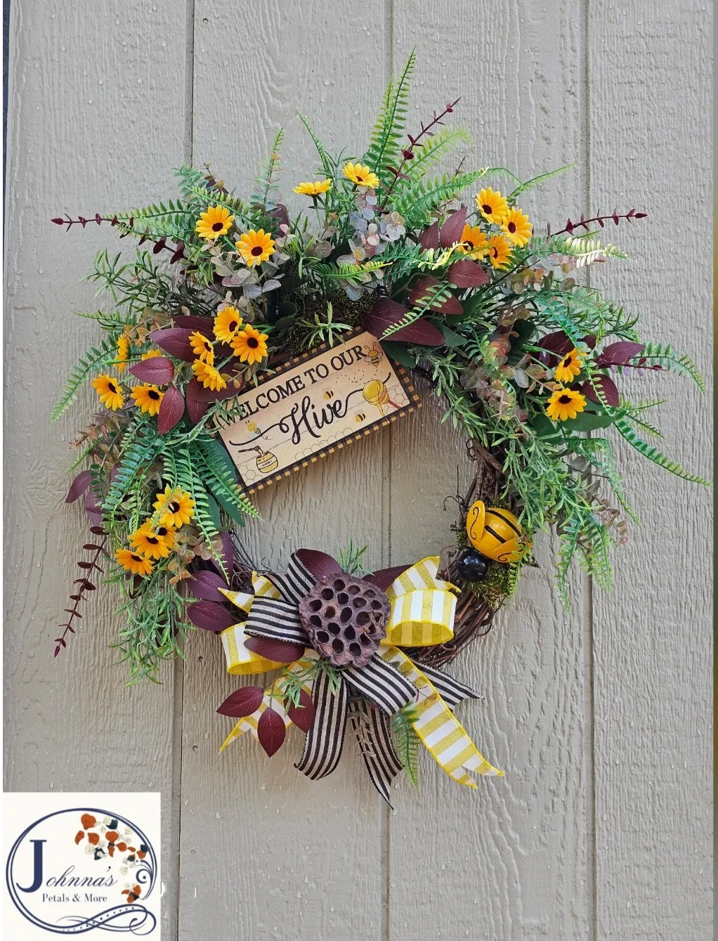 Bee Hive grapevine wreath Bee Hive grapevine wreath
