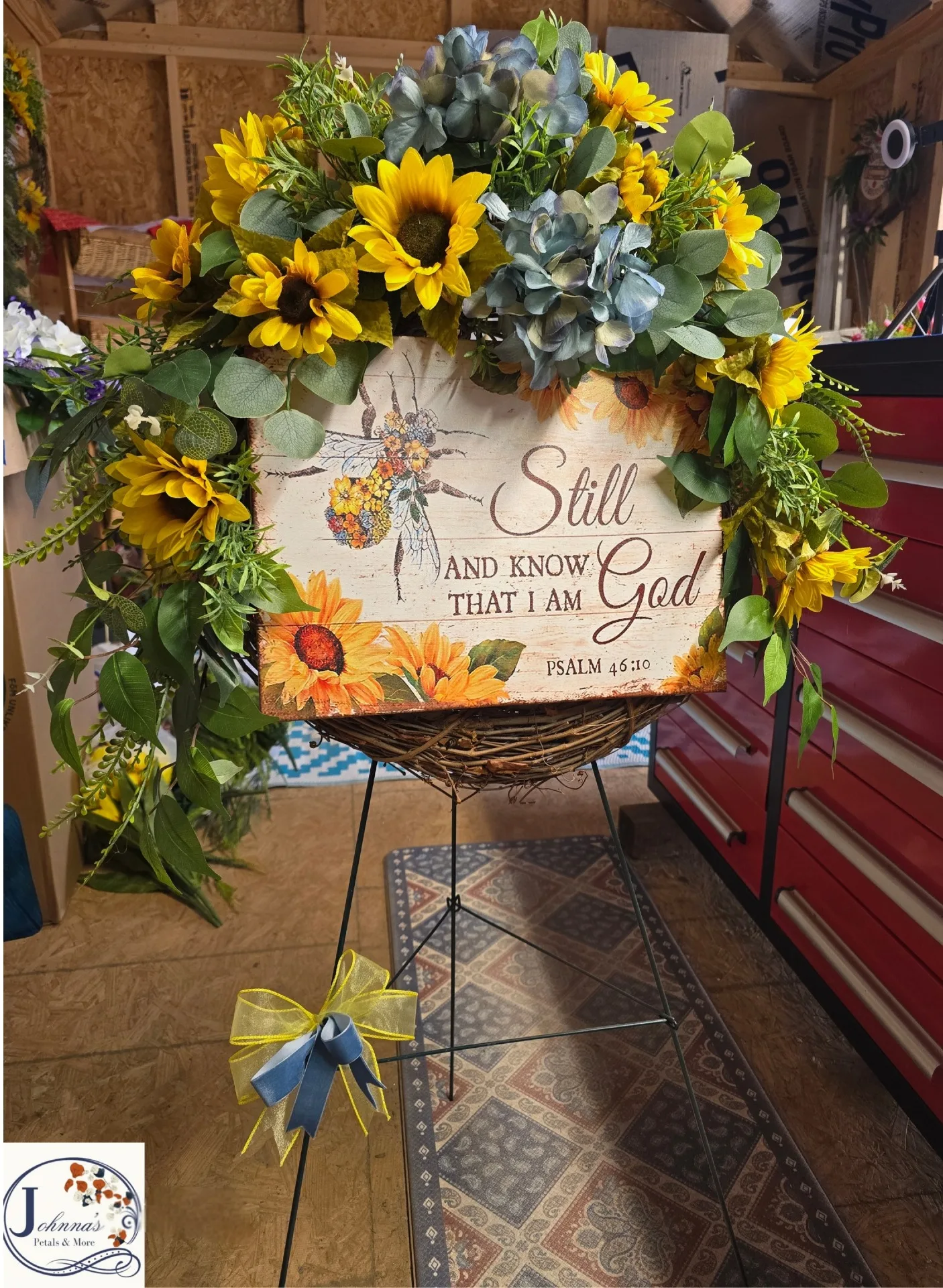 Grapevine Wreath-Be Still & Know That I Am God Grapevine Wreath-Be Still & Know That I Am God