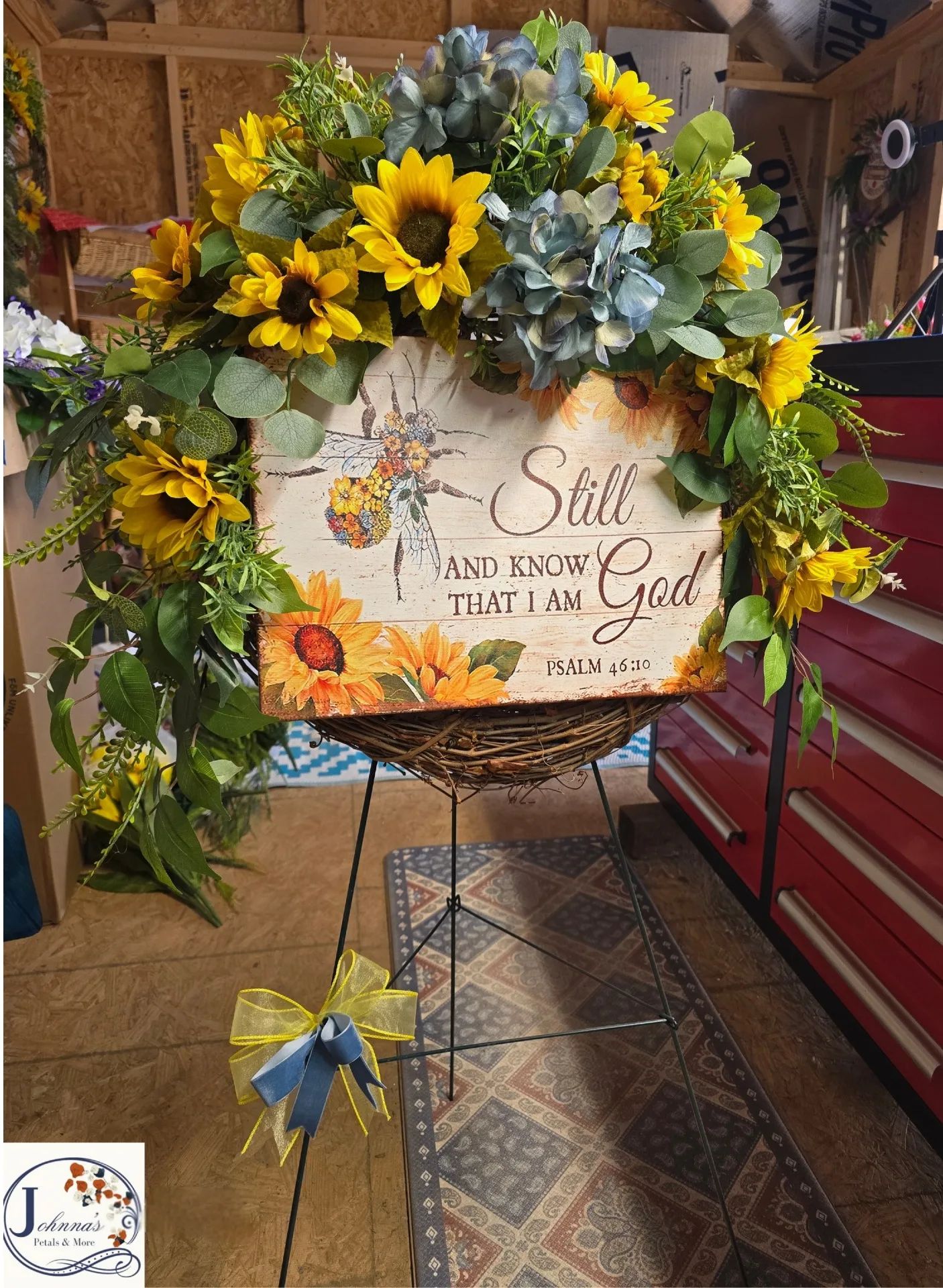 Grapevine Wreath-Be Still & Know That I Am God