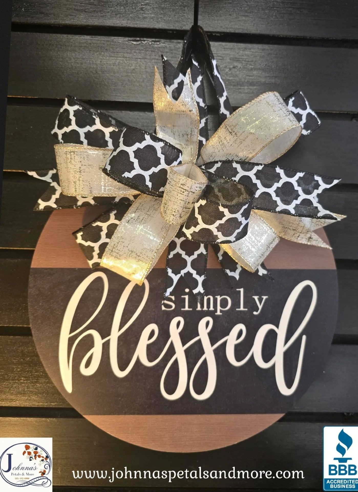 Simply Blessed Door Hanger