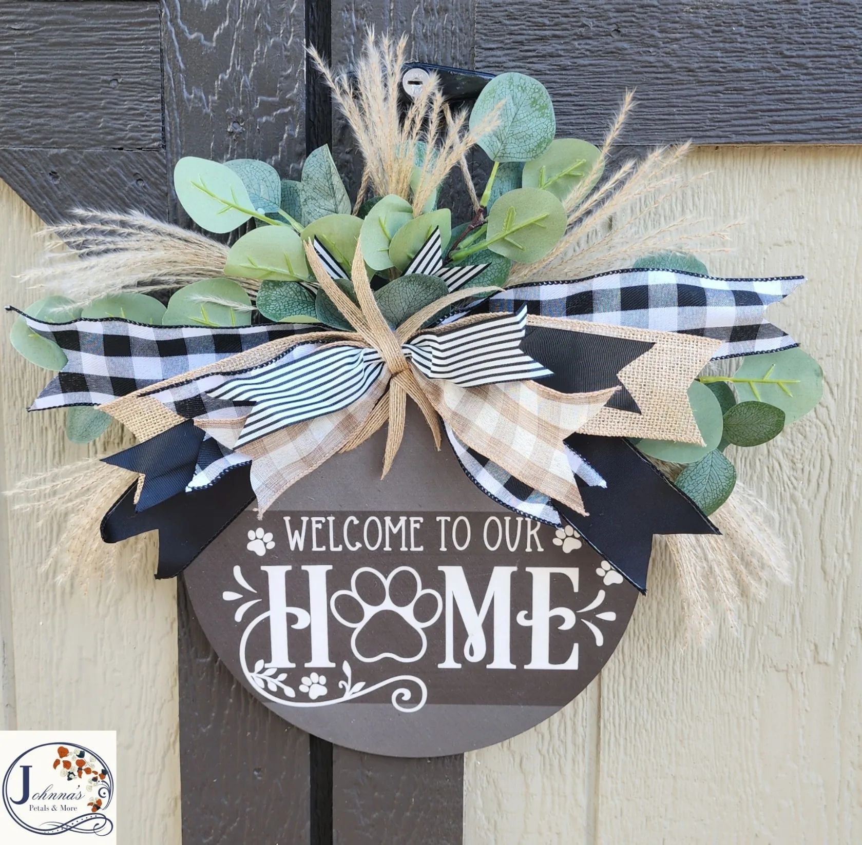 Welcome To Our Home Front Door Hanger