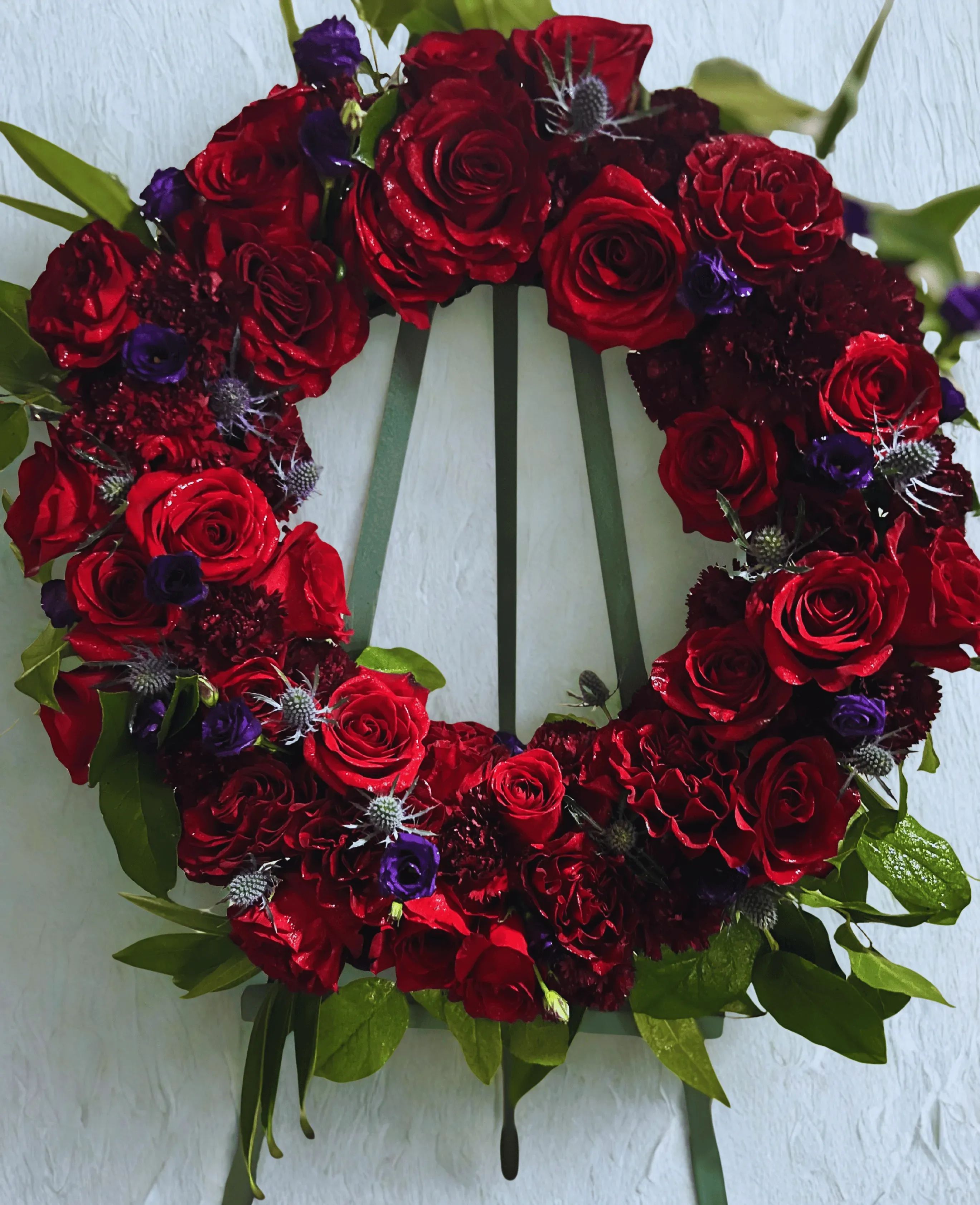 Crimson Tribute Wreath