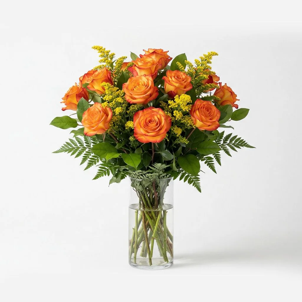 Fiery Dozen Roses Fiery Dozen Roses