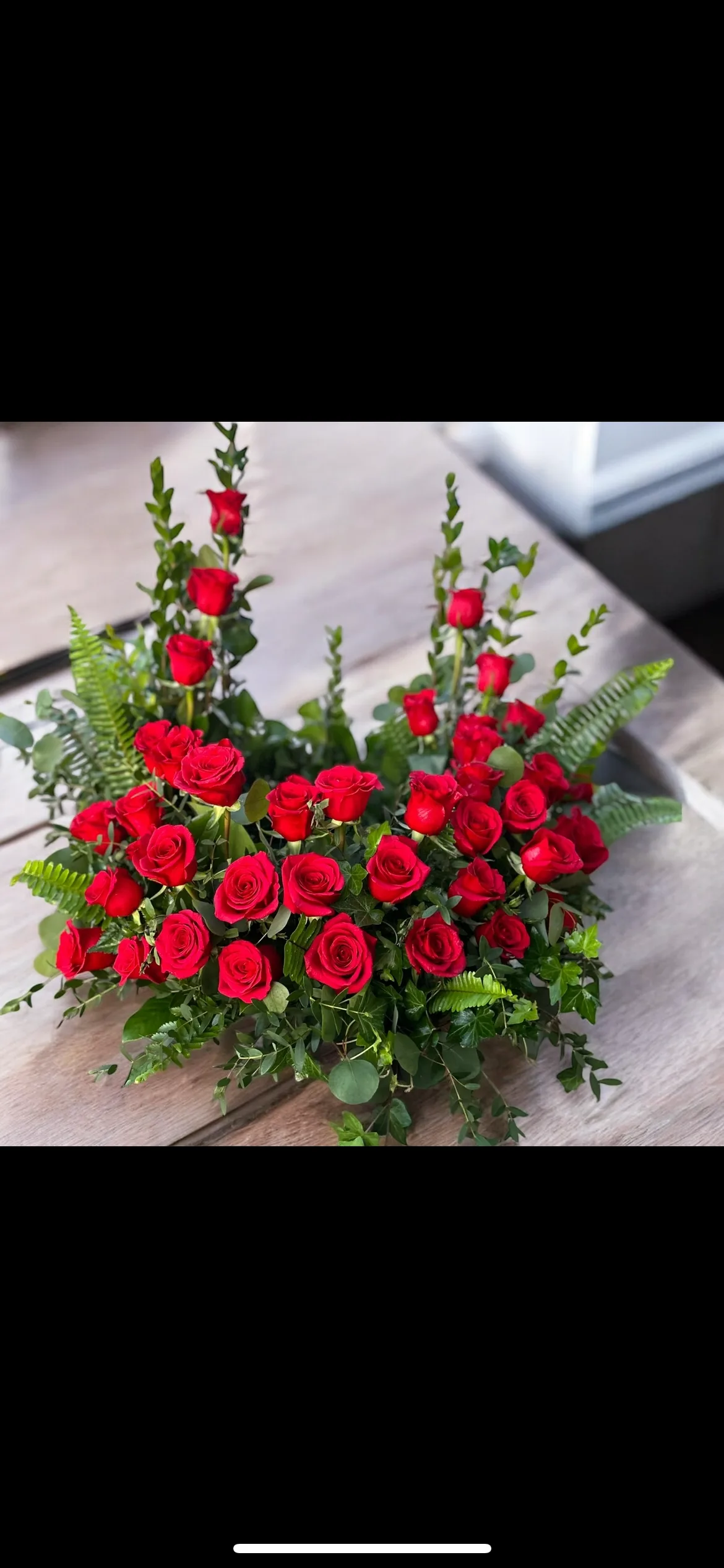 Red Rose Urn Surround Red Rose Urn Surround