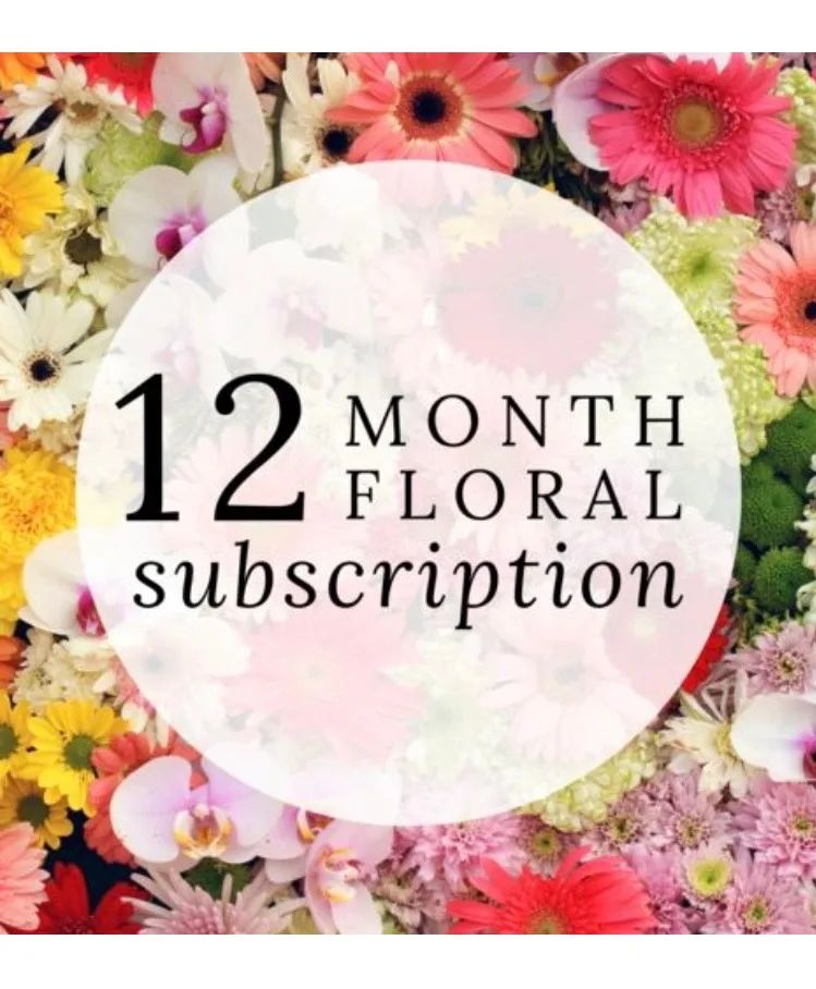 12 Month Fresh Flower Subscription Flowers every month for 1year!