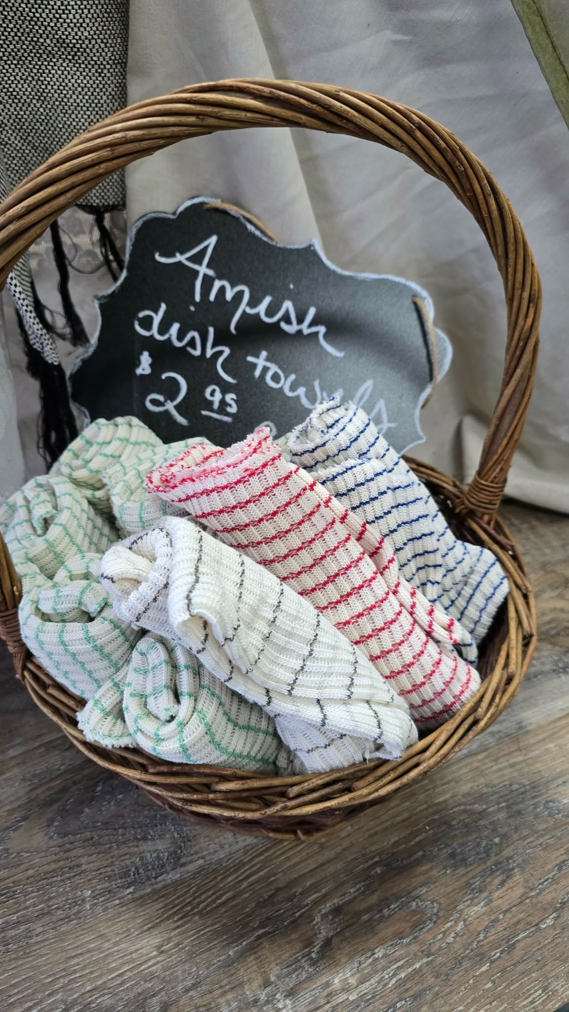 Amish Wash towels 4 different Colors
