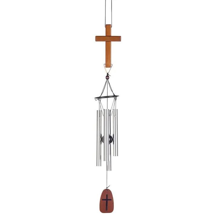 Wood Cross Windchime