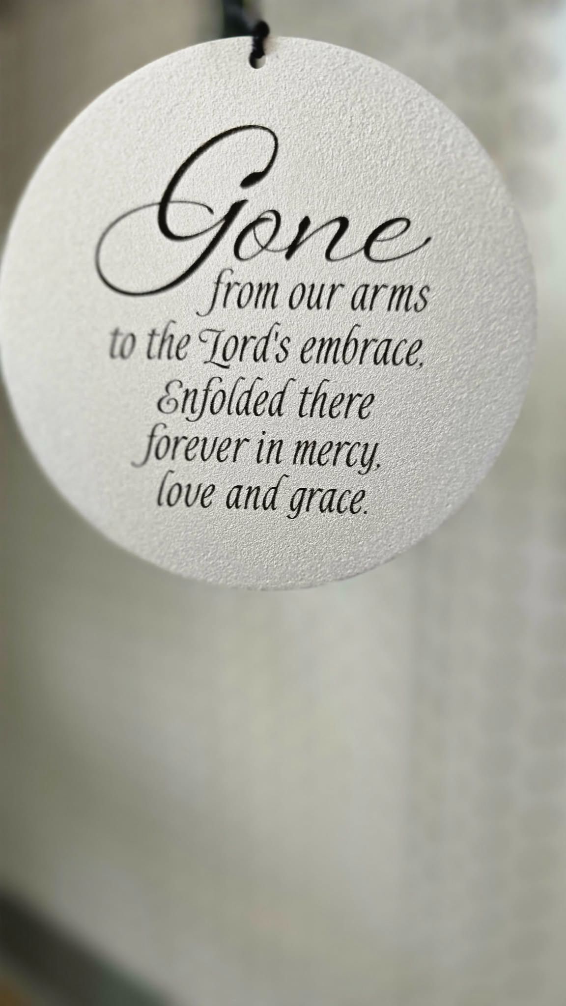 WIND CHIME Gone from Our Arms To Alum 35"