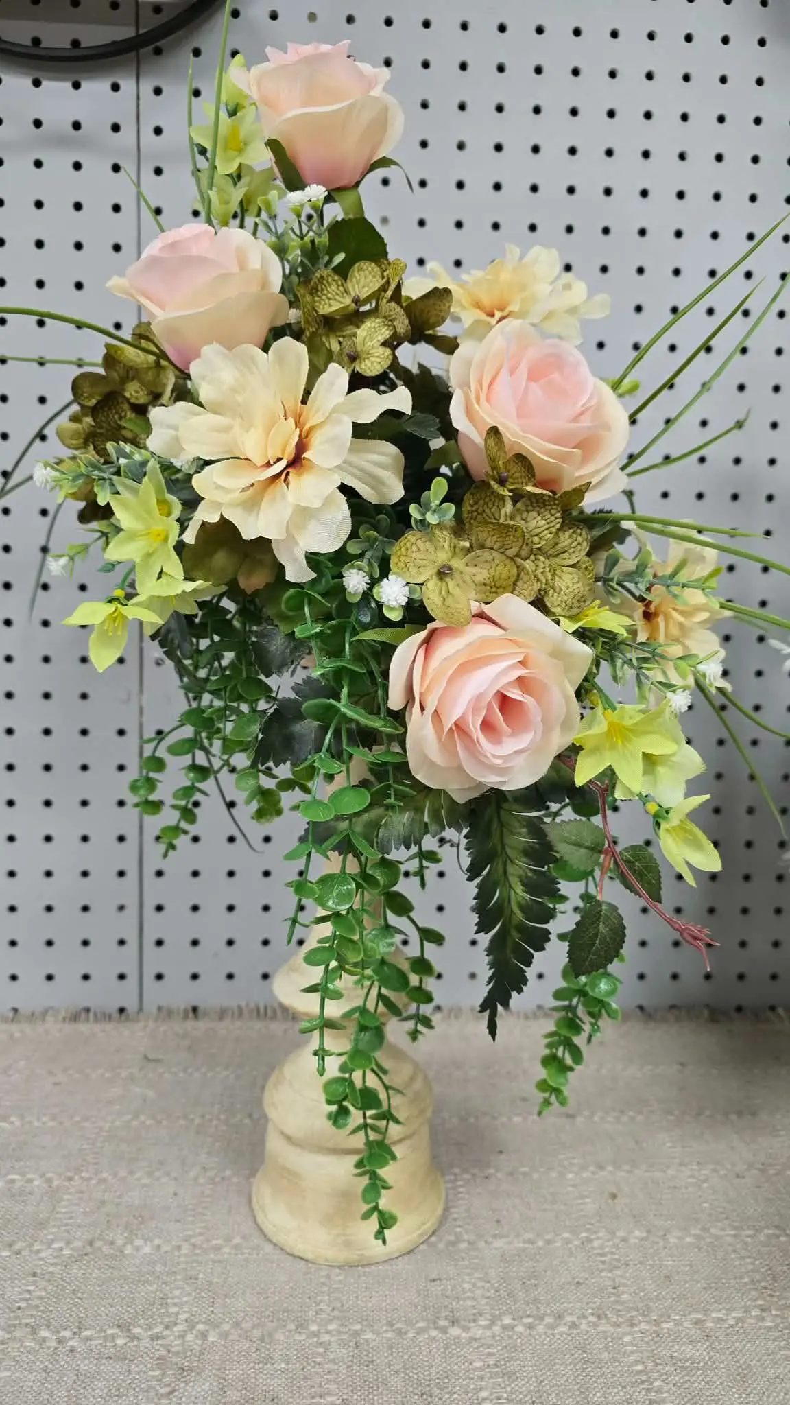 Multi - Height Silk Flower Candelsticks Multi - Height Silk Flower Candelsticks