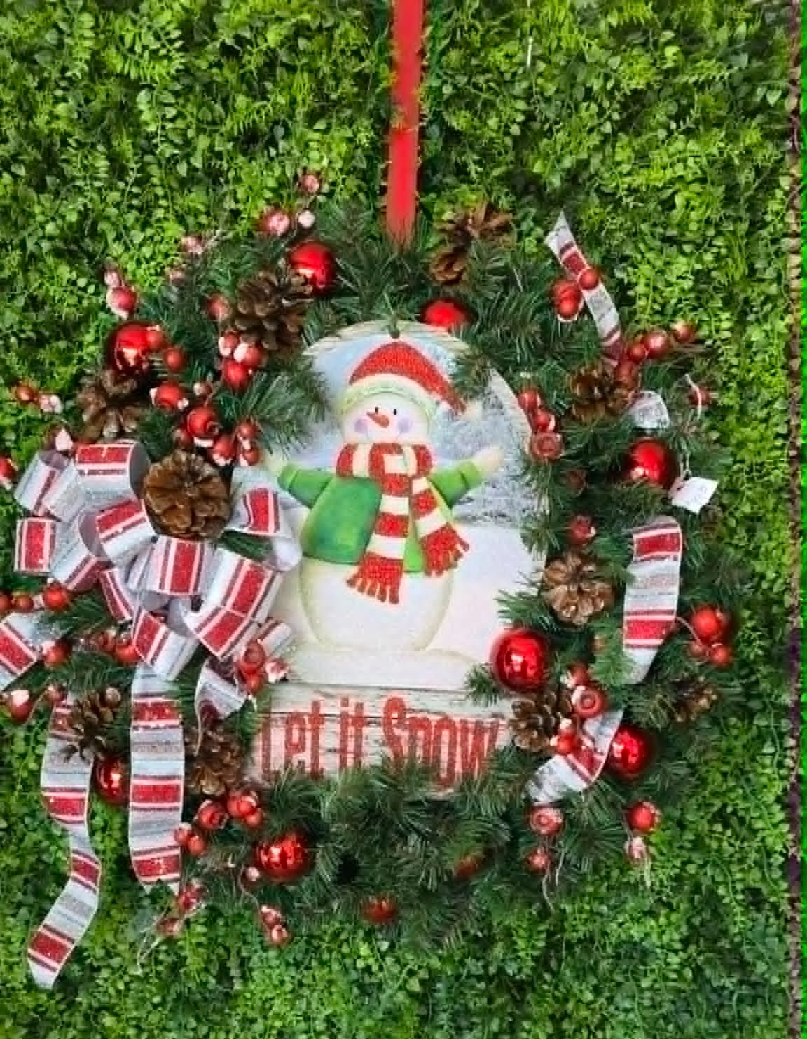 Let it Snow Christmas Wreath
