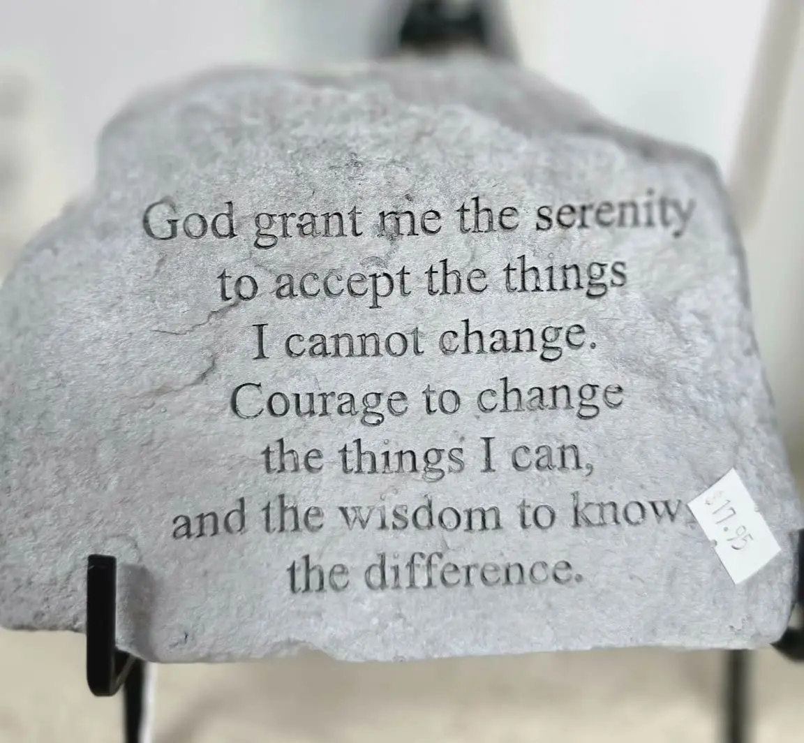Serenity Prayer Garden Stone Serenity Prayer Garden Stone