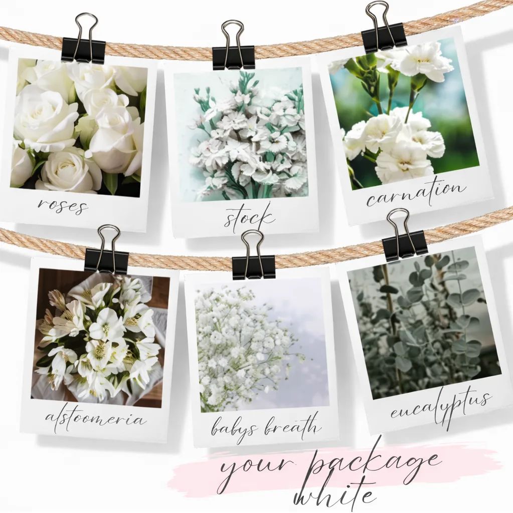 White Wedding DIY Package Wedding Florals