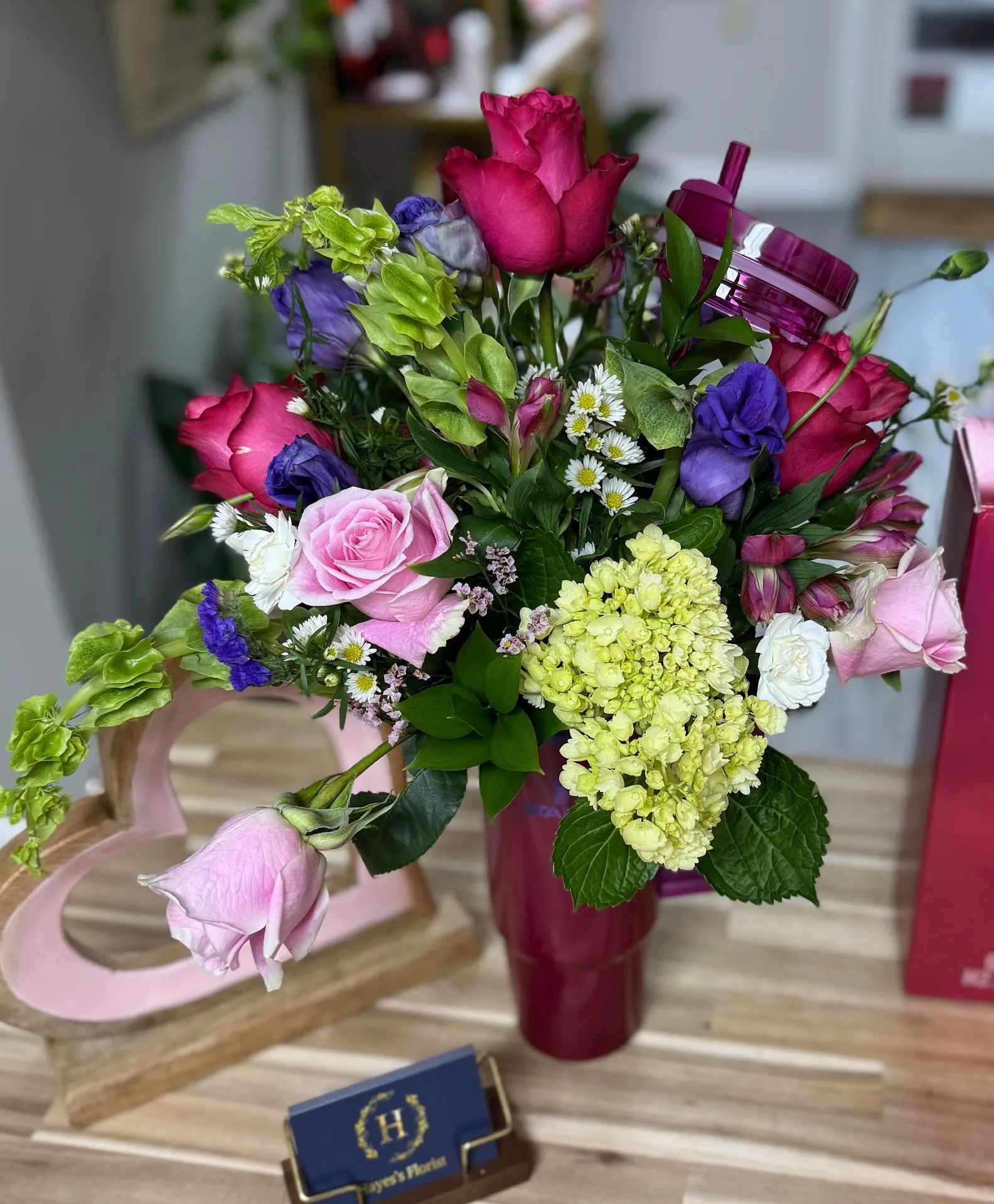 Stanley Tumbler Floral Arrangement Custom Design