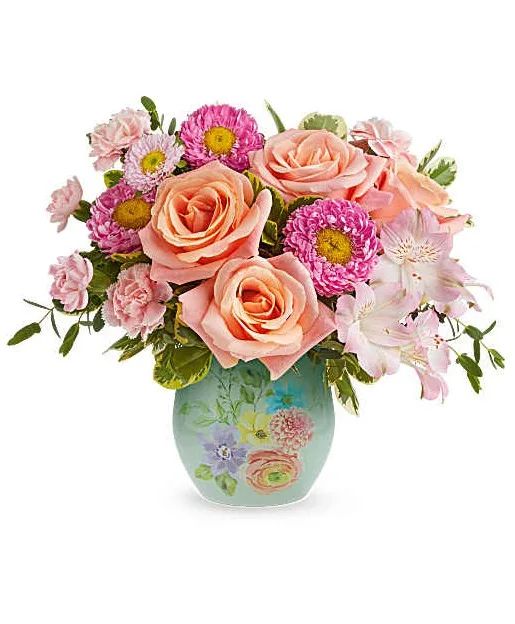Watercolor Garden Bouquet