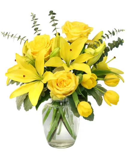 Sunshine of Spring Vase Arrangement Sunshine of Spring Vase Arrangement