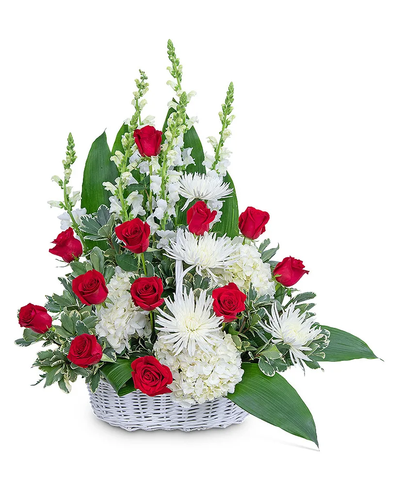 Serene Sanctuary Basket Funeral Arrangement Serene Sanctuary Basket Funeral Arrangement