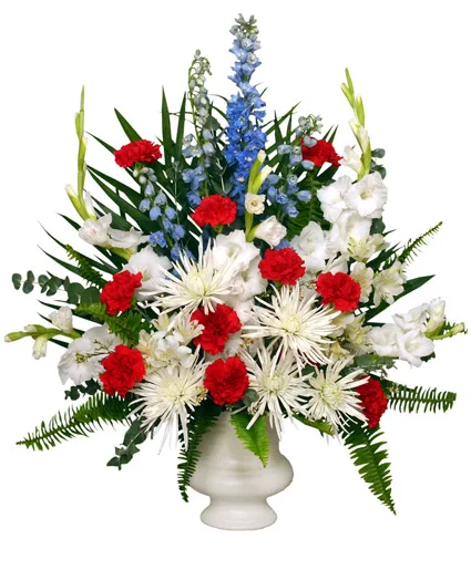 Patriotic Memorial Funeral Flowers Patriotic Memorial Funeral Flowers