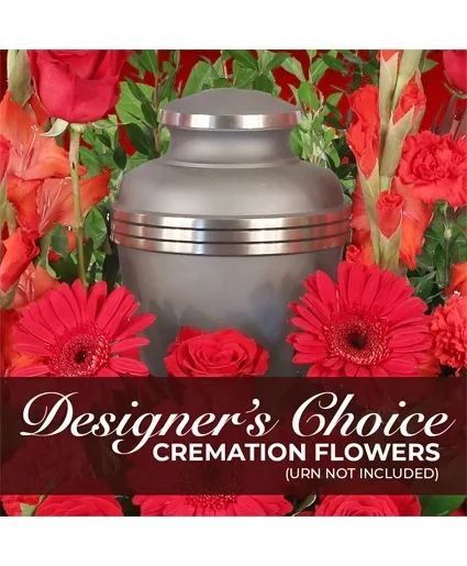 Elegant Memorial Florals Cremation Designer's Choice
