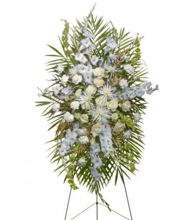 ALL WHITE STANDING SPRAY Funeral Flowers
