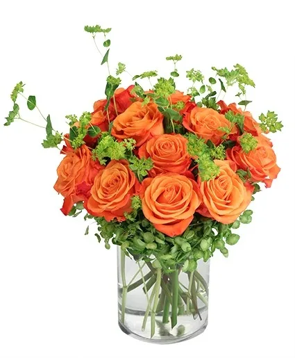 Timeless Tangerine Rose Arrangement Timeless Tangerine Rose Arrangement