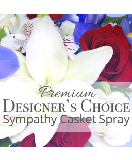 Premium Sympathy Casket Spray Premium Designer's Choice Premium Sympathy Casket Spray Premium Designer's Choice