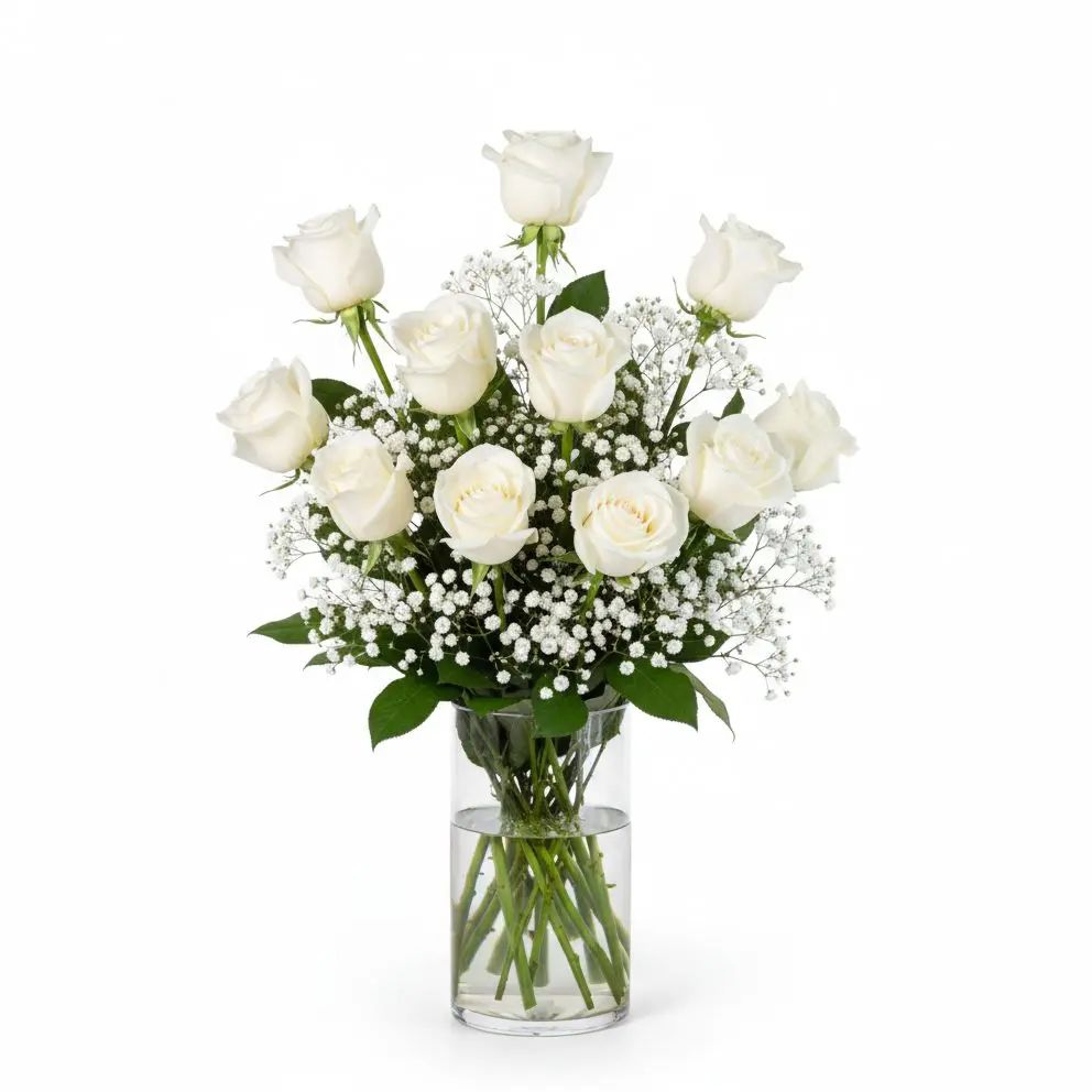 Serene White Embrace