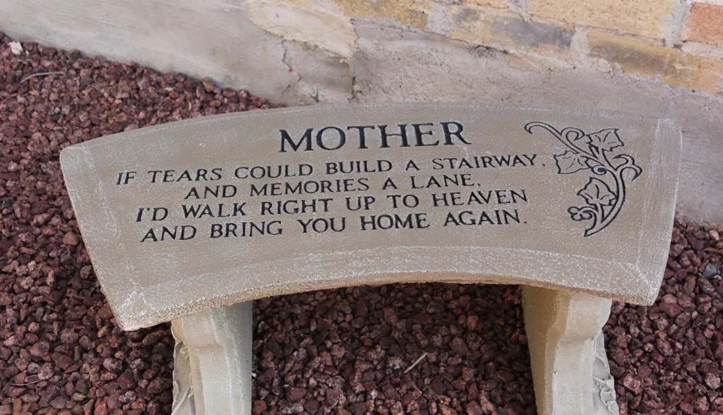 Mother Memorial Bench Mother Memorial Bench