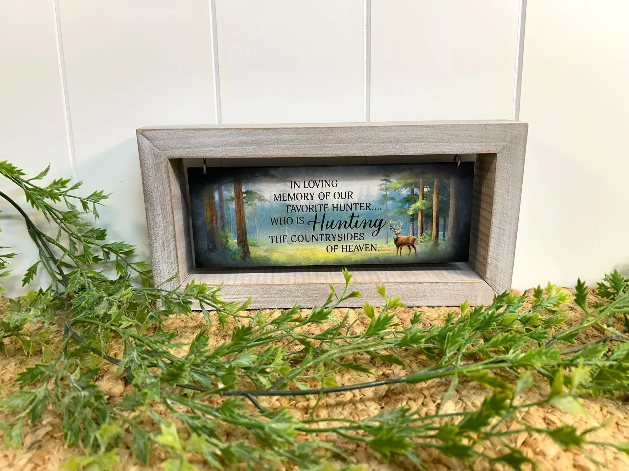 Deer Framed Message Bar