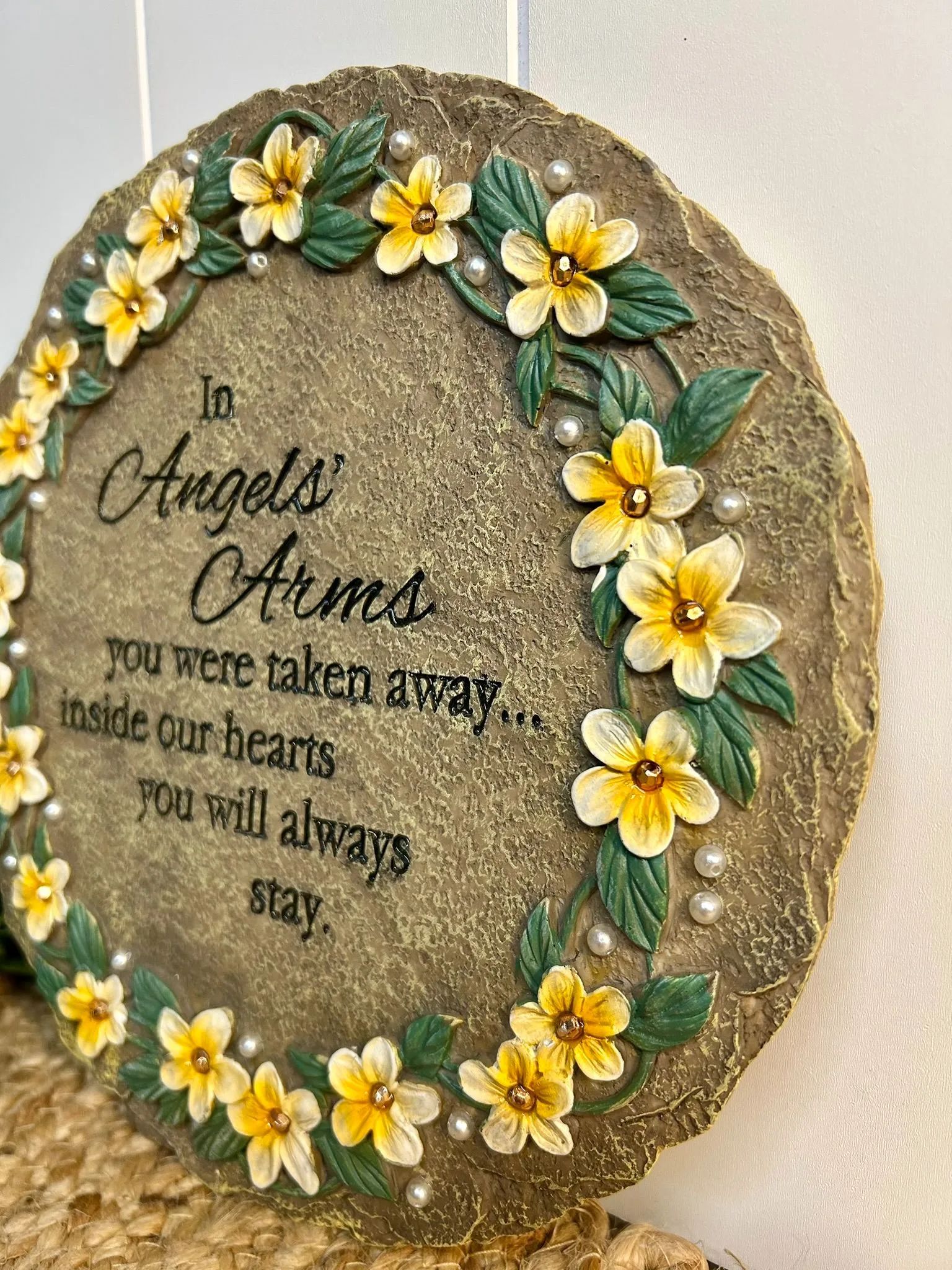 In Angels' Arms Garden Stone
