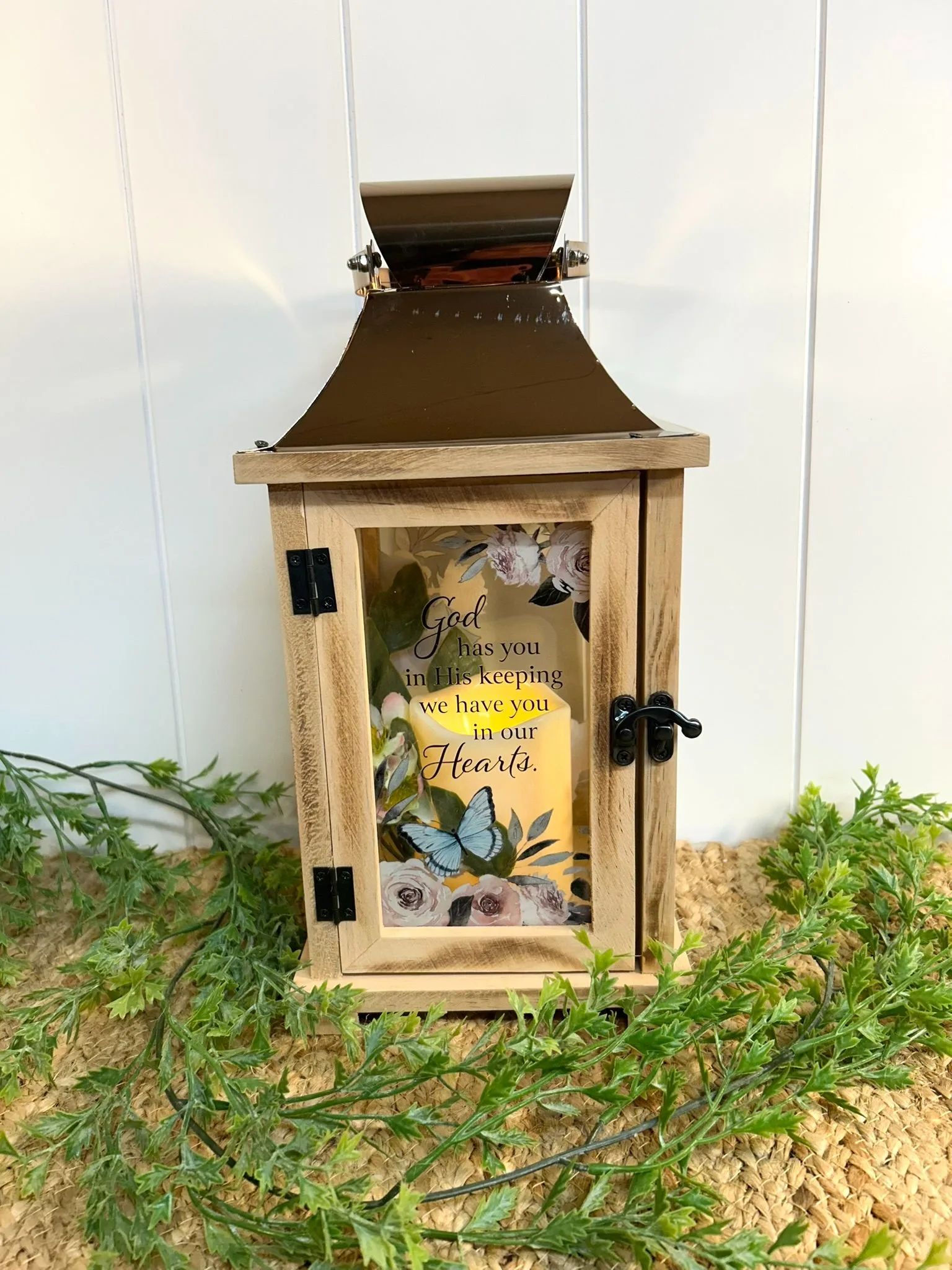 God Has You In His Keeping Flameless Lantern