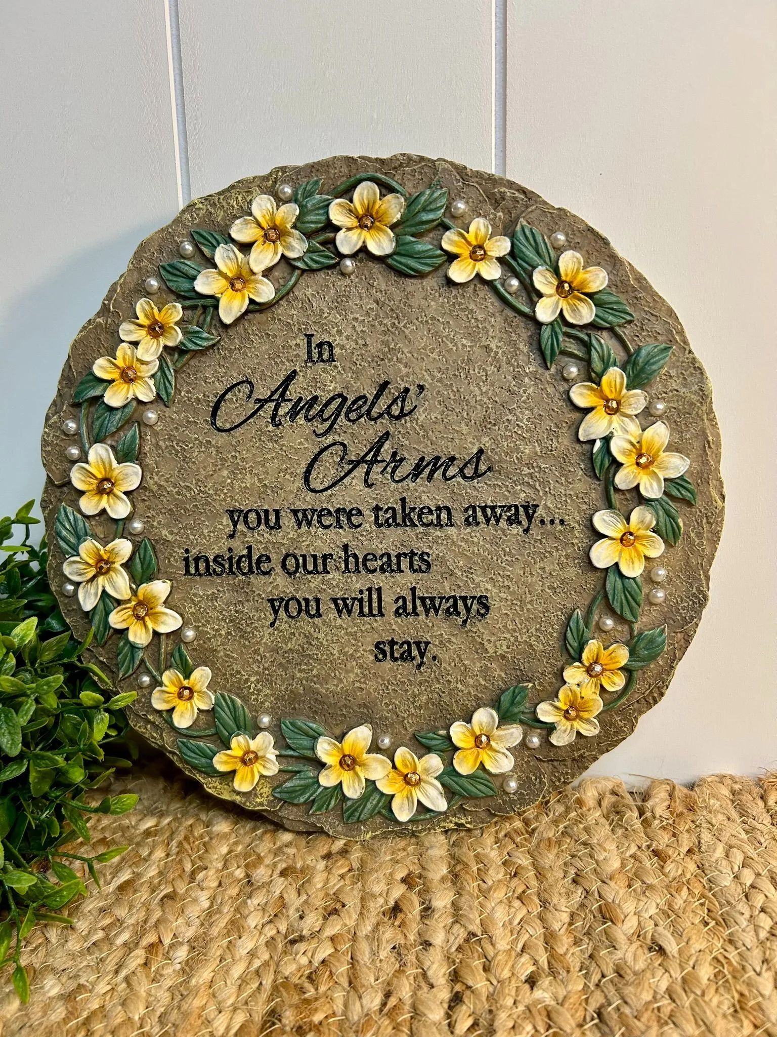 In Angels' Arms Garden Stone