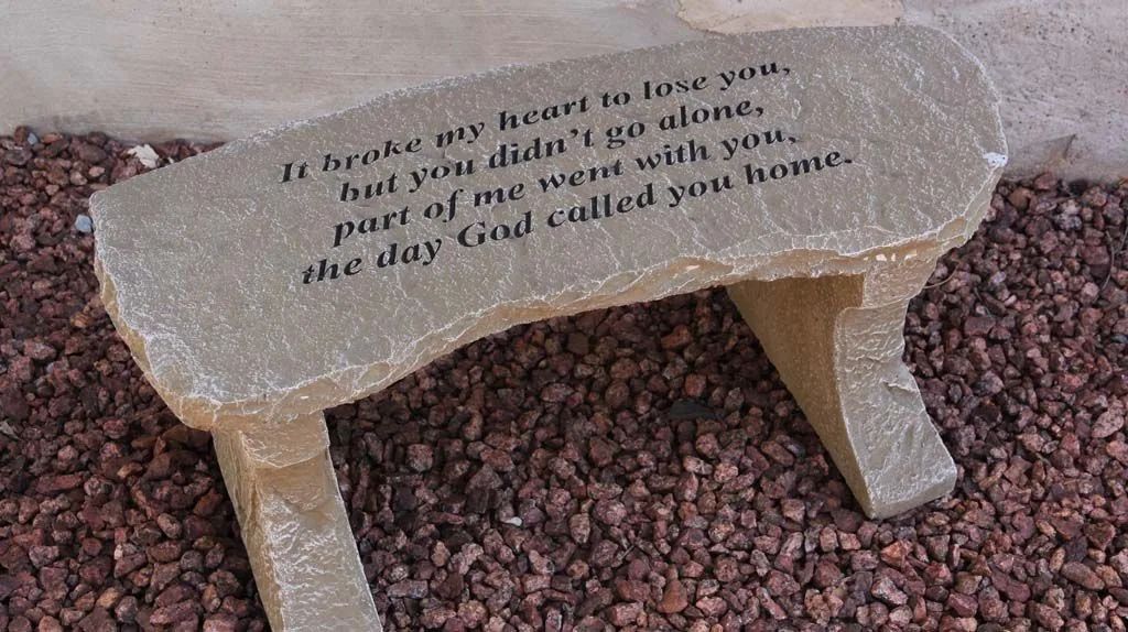 It Broke My Heart Memorial Bench