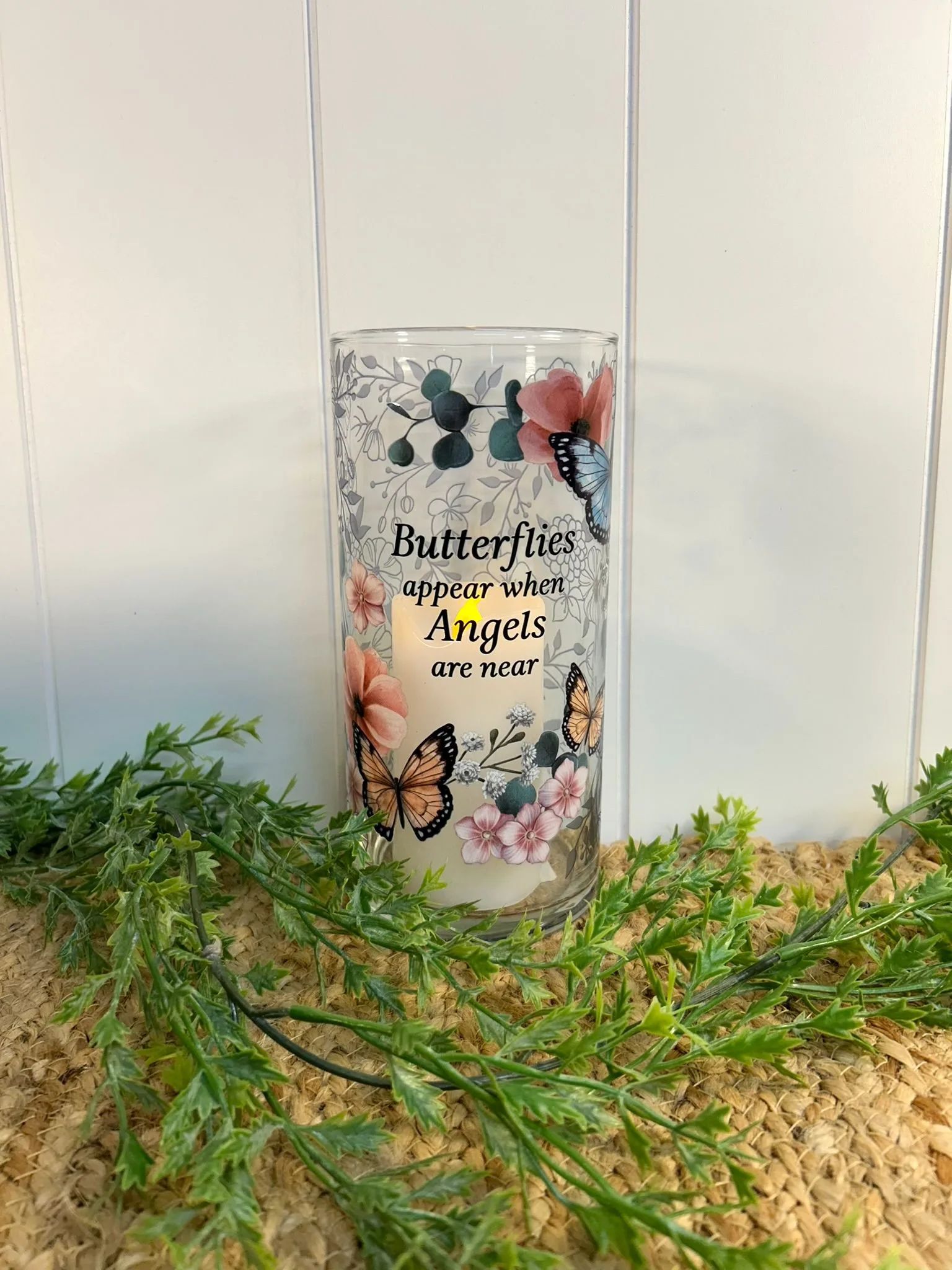 Butterflies Appear Hurricane Candle