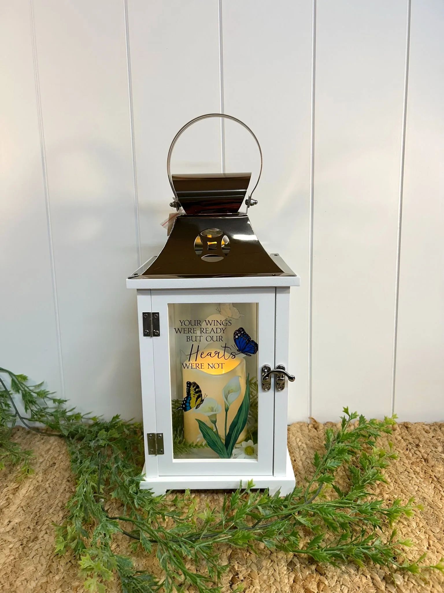 Your Wings Were Ready Flameless Lantern