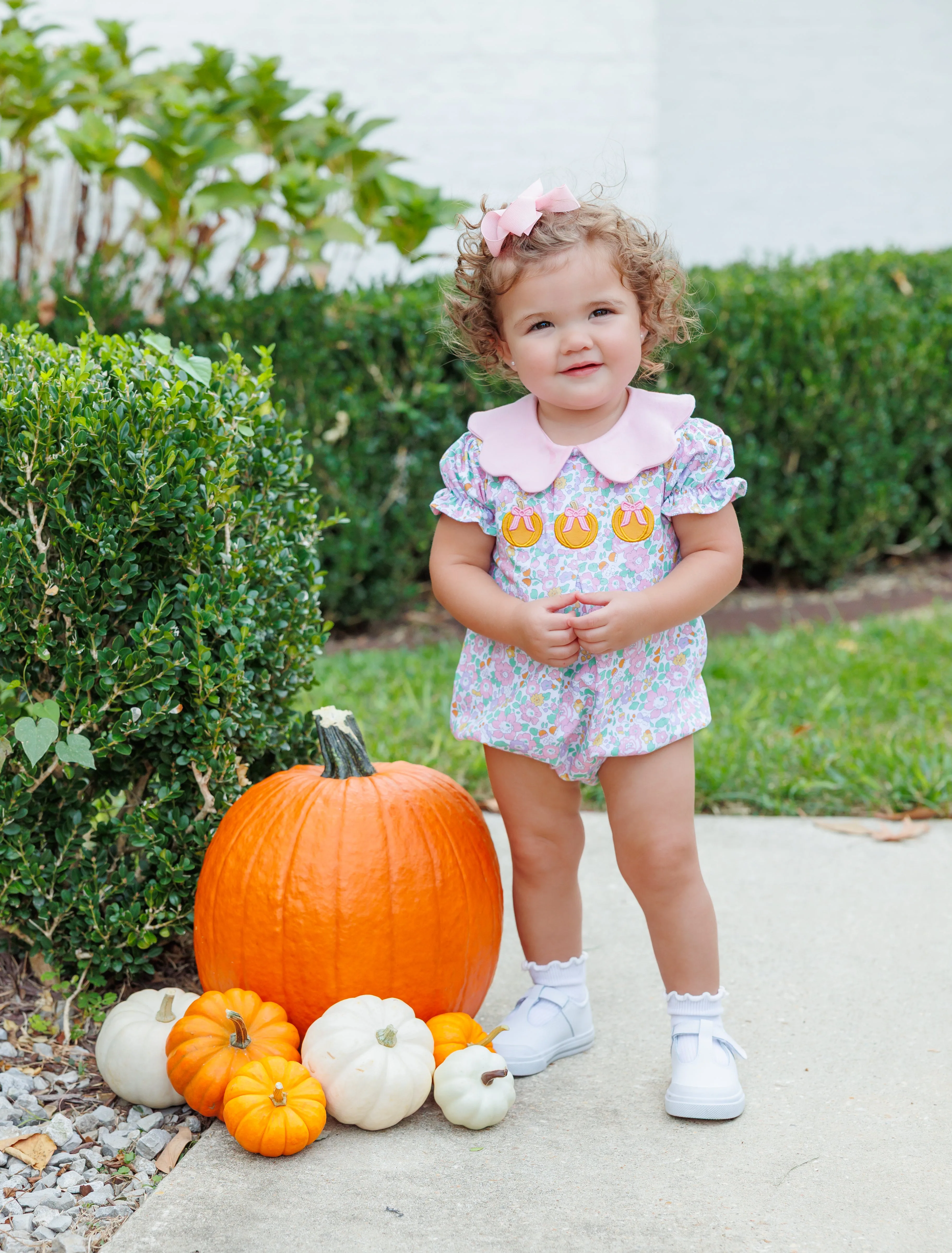 Trotter Street Kids - Pumpkin Floral Bubble Trotter Street Kids - Pumpkin Floral Bubble