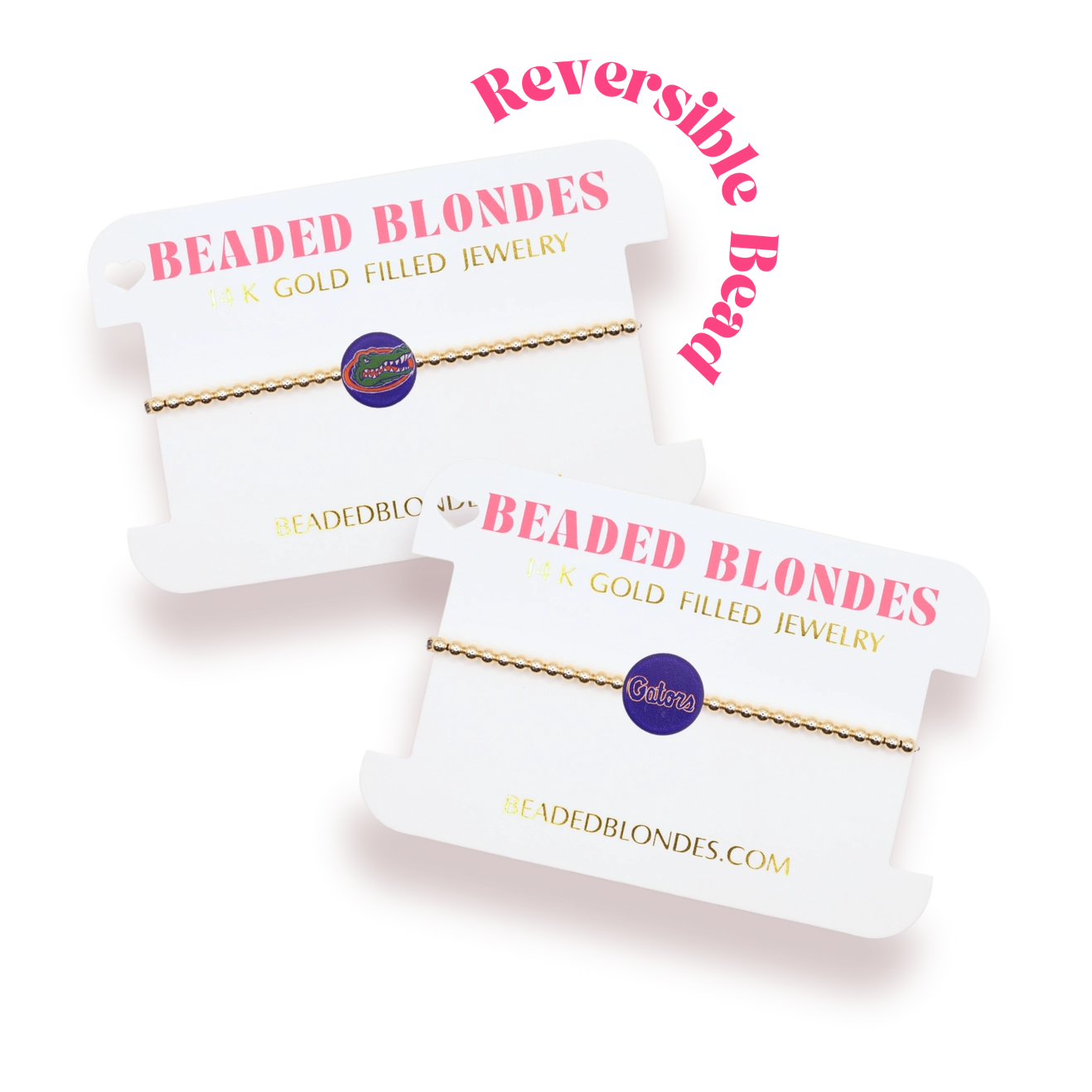 Beaded Blondes - Florida Logo Flip Bow Stack of 3 Beaded Blondes - Florida Logo Flip Bow Stack of 3