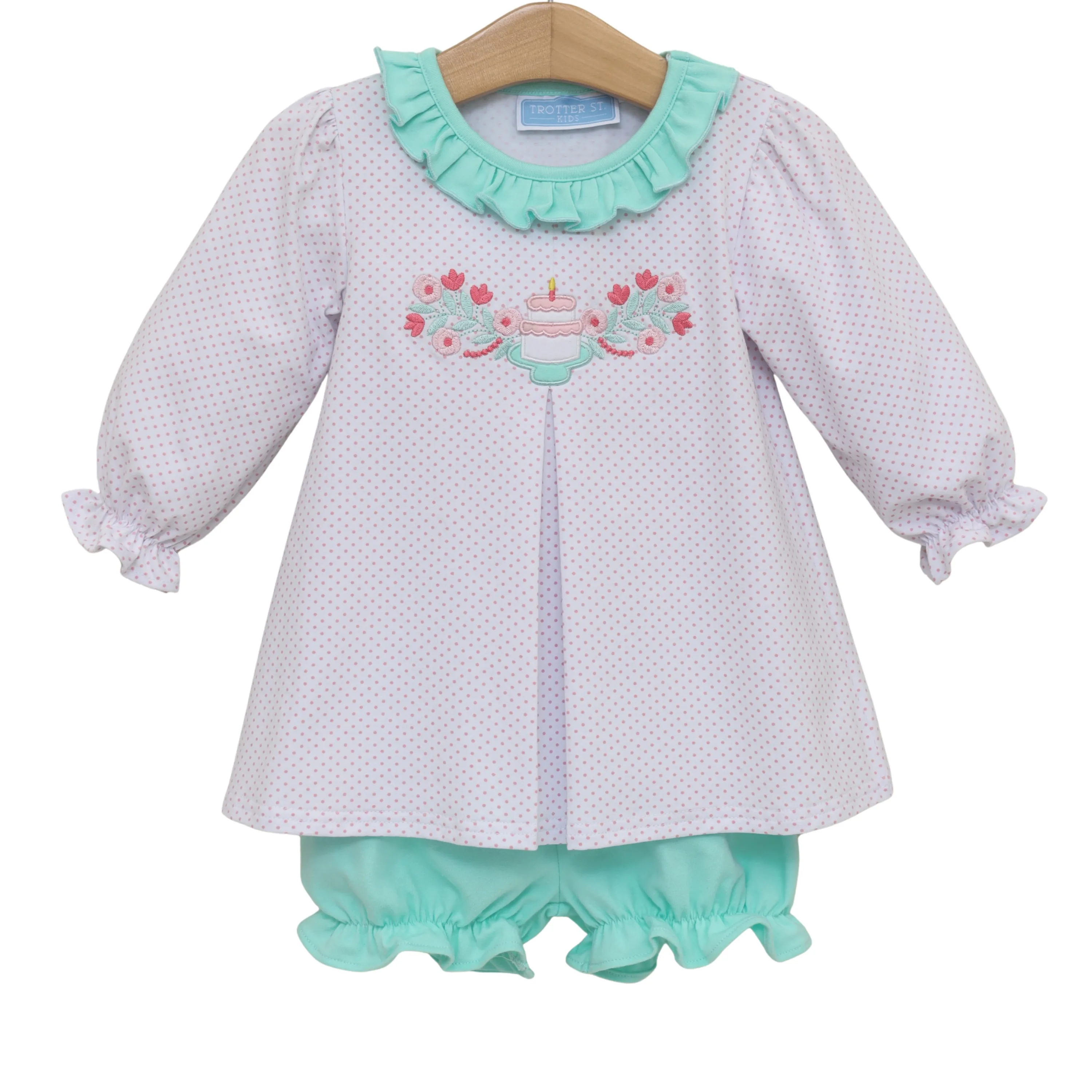 Trotter Street Kids - Birthday Ruffle Bloomer Set Trotter Street Kids - Birthday Ruffle Bloomer Set