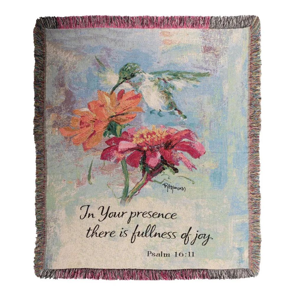 In Your Presence Tapestry Throw