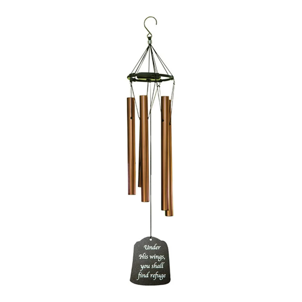 Inspirational Wind Chime You Shall Find Refuge Inspirational Wind Chime You Shall Find Refuge