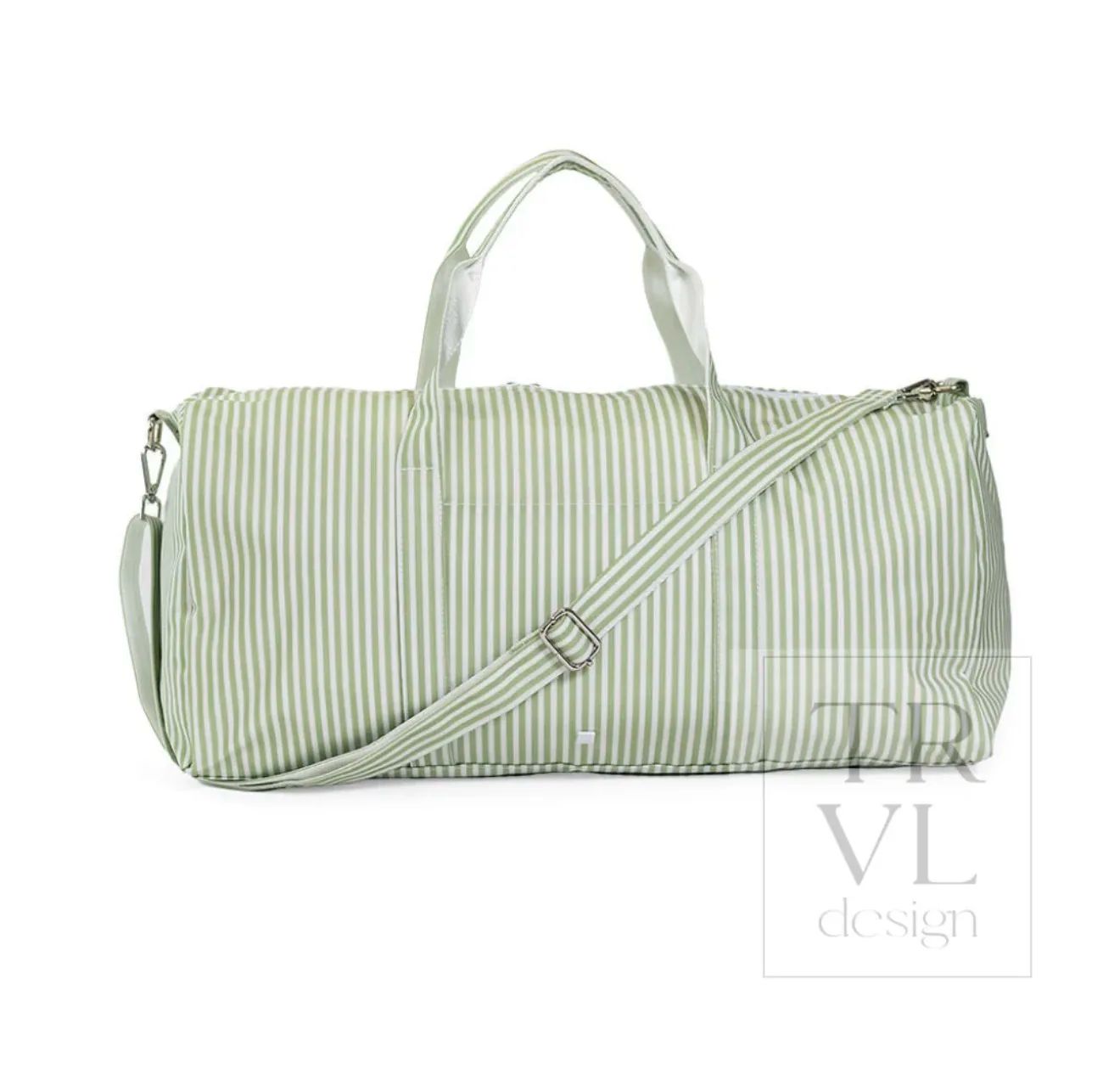 TRVL Design - XL WEEKENDER DUFFEL BAG - PIMLICO STRIPE SAGE